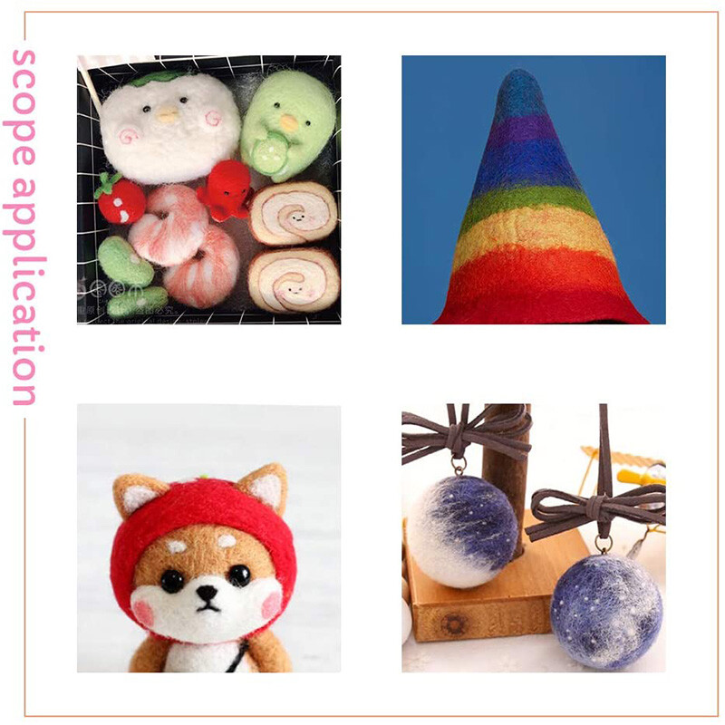 MIUSIE 150g Tűs Nemezelő Gyapjú Gyapjú Nemezelő Gyapjú Roving Gyapjúszál Tű Nemezéshez Gyapjúszál Anyagok Kezdőknek