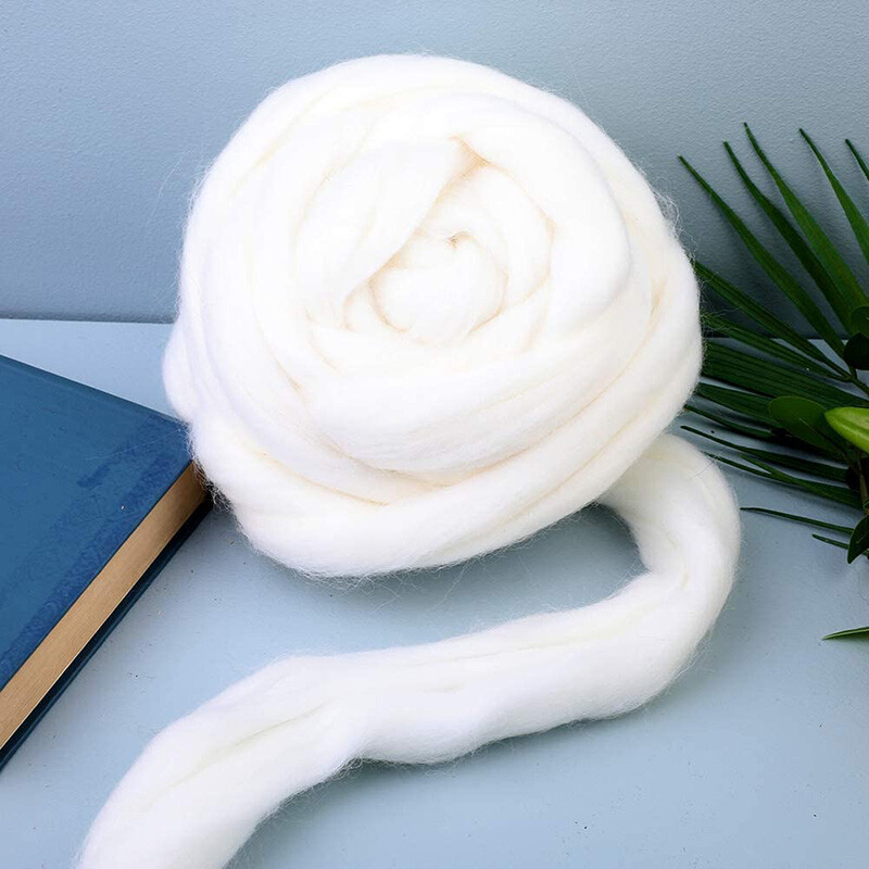 MIUSIE 150g Tűs Nemezelő Gyapjú Gyapjú Nemezelő Gyapjú Roving Gyapjúszál Tű Nemezéshez Gyapjúszál Anyagok Kezdőknek