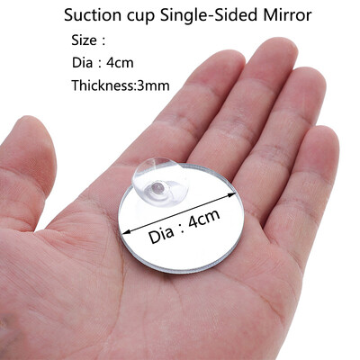 Akrilinis akvariumas Betta Mirror Fish Tank plūduriuojantis apvalus veidrodis žuvims Betta Flowerhorn Cichlid Training 4cm/5cm/6cm/7cm/8cm/9cm