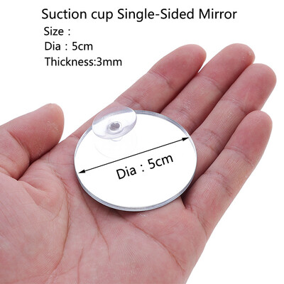 Akrilinis akvariumas Betta Mirror Fish Tank plūduriuojantis apvalus veidrodis žuvims Betta Flowerhorn Cichlid Training 4cm/5cm/6cm/7cm/8cm/9cm