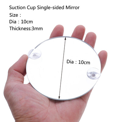 Akrilinis akvariumas Betta Mirror Fish Tank plūduriuojantis apvalus veidrodis žuvims Betta Flowerhorn Cichlid Training 4cm/5cm/6cm/7cm/8cm/9cm