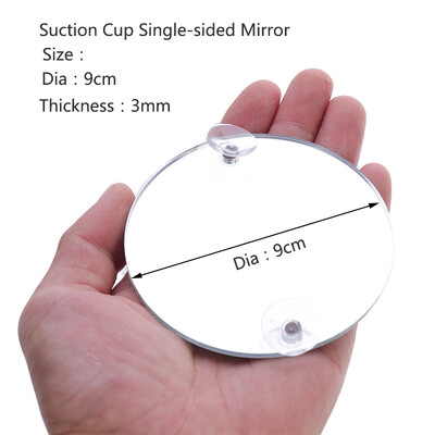 Akrilinis akvariumas Betta Mirror Fish Tank plūduriuojantis apvalus veidrodis žuvims Betta Flowerhorn Cichlid Training 4cm/5cm/6cm/7cm/8cm/9cm