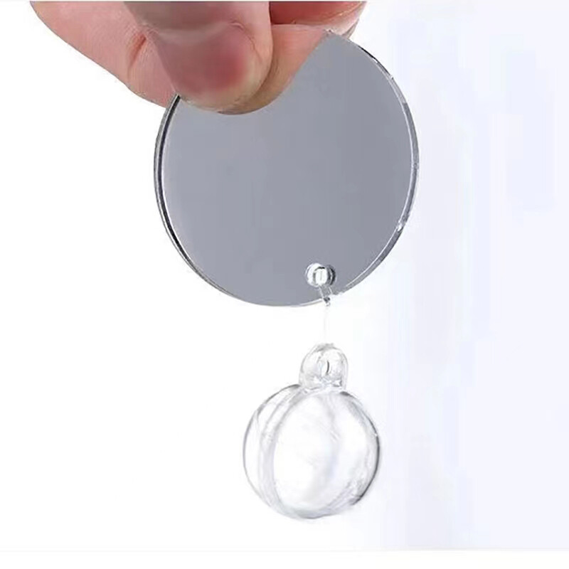 Akrilinis akvariumas Betta Mirror Fish Tank plūduriuojantis apvalus veidrodis žuvims Betta Flowerhorn Cichlid Training 4cm/5cm/6cm/7cm/8cm/9cm