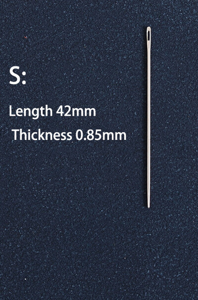 20 db/tétel Leathercraft varrótűk nagy szemek tompa varrótű hám Kerek hegyes tű bőr kézi varrás