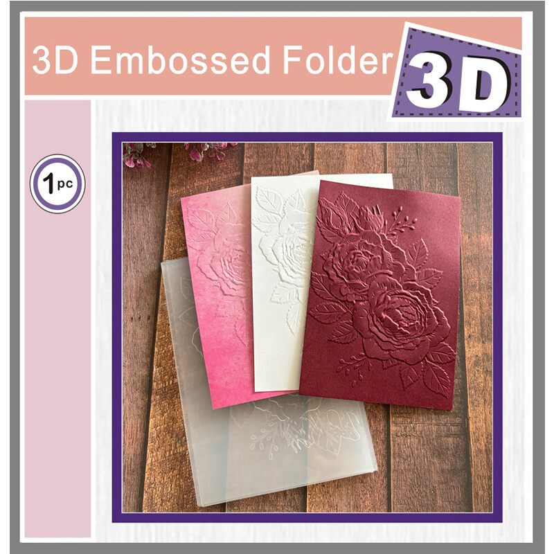 Kvety, ruže 2024 Nové vyrezávacie šablóny 3D raziaci priečinok na scrapbooking Nástroje na vyrezávanie Materiály DIY remeselné potreby Fotoalbum Karta Pozadie