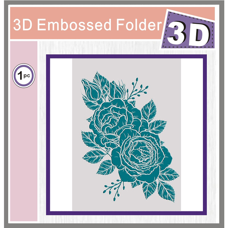 Kvety, ruže 2024 Nové vyrezávacie šablóny 3D raziaci priečinok na scrapbooking Nástroje na vyrezávanie Materiály DIY remeselné potreby Fotoalbum Karta Pozadie