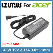 LZUMWS 19V 2.37A 45W 3.0*1.1mm AC adaptér pre laptop nabíjačka pre Acer Aspire S7 S7-392/391 V3-371 A13-045N2A PA-1450-26 ES1-512-P84G