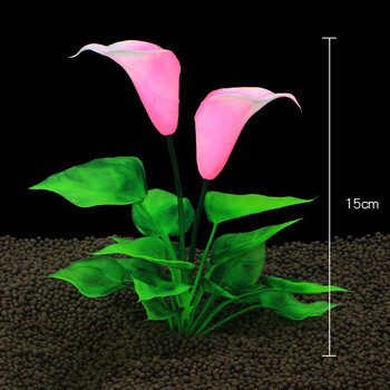 Симулация Изкуствени растения Лотос Вода Трева Оформление Подпора Аквариум Пейзаж Начало Стая Градина Декорация Аксесоари за аквариум
