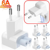5-1 vnt EU Plug nešiojamojo kompiuterio adapterio įkroviklio keitikliai, skirti Apple MacBook 45W Magsafe 60W 85W IPad Pro 6A greito įkrovimo adapteriams