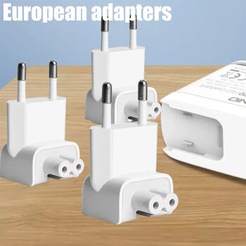 5-1PCS EU Plug адаптер за лаптоп зарядно конвертори за Apple MacBook 45W Magsafe 60W 85W IPad Pro 6A адаптери за бързо зареждане