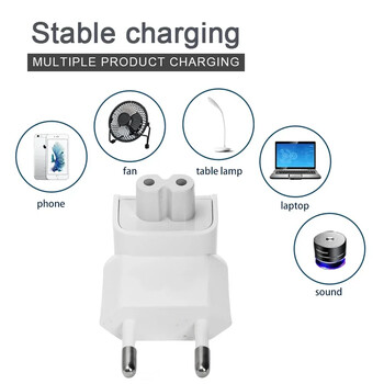 5-1PCS EU Plug адаптер за лаптоп зарядно конвертори за Apple MacBook 45W Magsafe 60W 85W IPad Pro 6A адаптери за бързо зареждане