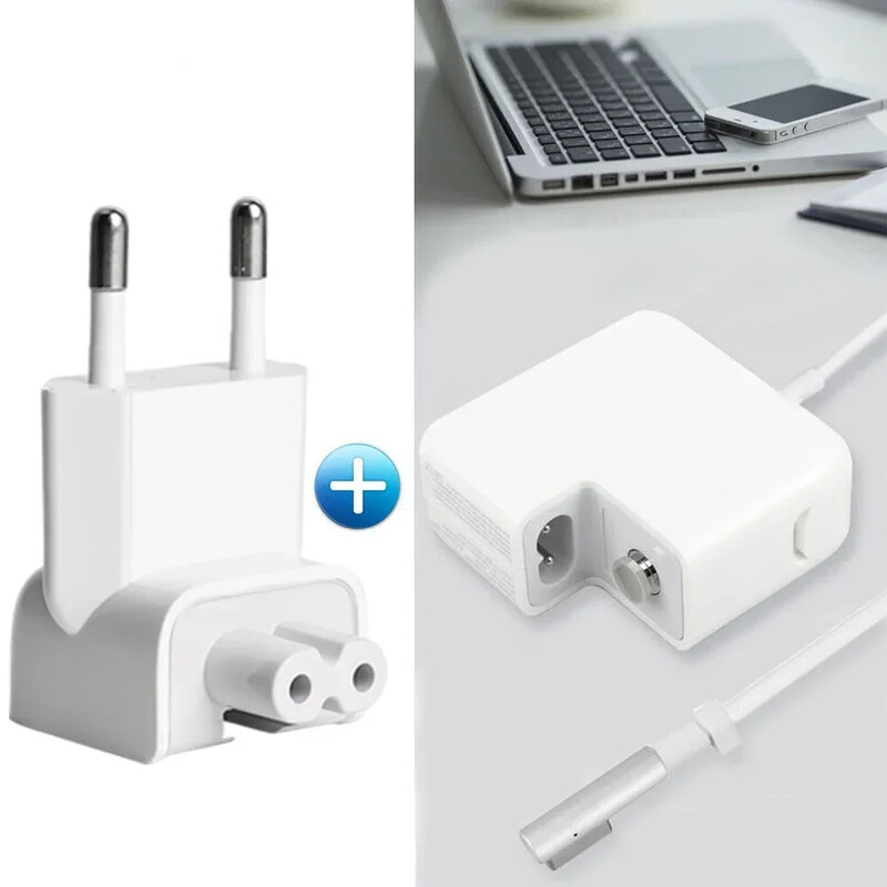 5-1 vnt EU Plug nešiojamojo kompiuterio adapterio įkroviklio keitikliai, skirti Apple MacBook 45W Magsafe 60W 85W IPad Pro 6A greito įkrovimo adapteriams