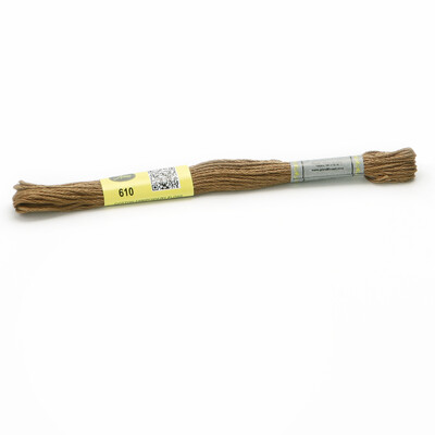 Bézs aranysárga 12 DB 8M gombolyag dupla mercerizált egyiptomi pamut hímzőselyem keresztszemes cérna 51 színben elérhető