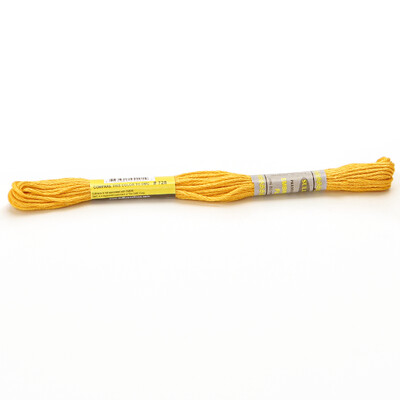 Bézs aranysárga 12 DB 8M gombolyag dupla mercerizált egyiptomi pamut hímzőselyem keresztszemes cérna 51 színben elérhető