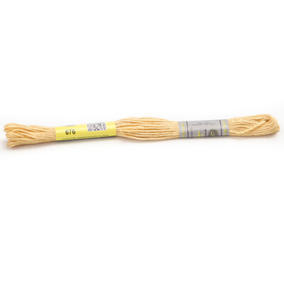 Bézs aranysárga 12 DB 8M gombolyag dupla mercerizált egyiptomi pamut hímzőselyem keresztszemes cérna 51 színben elérhető