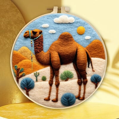 Állattűs nemezelő festés keretkészlettel kezdőknek barkácsolt gyapjútűfilc kezdőkészlet lakberendezési kézműves