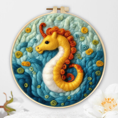 Állattűs nemezelő festés keretkészlettel kezdőknek barkácsolt gyapjútűfilc kezdőkészlet lakberendezési kézműves