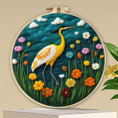 Állattűs nemezelő festés keretkészlettel kezdőknek barkácsolt gyapjútűfilc kezdőkészlet lakberendezési kézműves