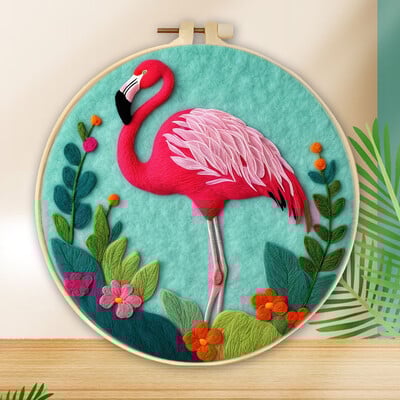 Állattűs nemezelő festés keretkészlettel kezdőknek barkácsolt gyapjútűfilc kezdőkészlet lakberendezési kézműves