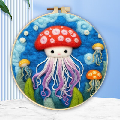 Állattűs nemezelő festés keretkészlettel kezdőknek barkácsolt gyapjútűfilc kezdőkészlet lakberendezési kézműves