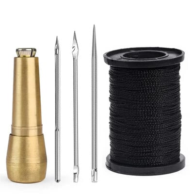 Set de cusut din piele Set de pungi din piele Set de instrumente de reparare a pantofilor multifuncționale înlocuibile