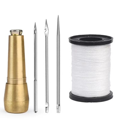 Set de cusut din piele Set de pungi din piele Set de instrumente de reparare a pantofilor multifuncționale înlocuibile