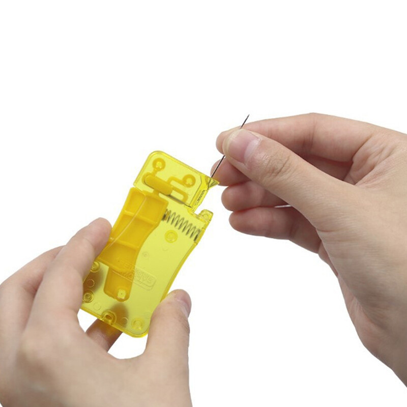 1/2 db Otthoni automata tűbefűző barkács szerszám Kézi varrógép Készülék cérna Automatikus tű keresztszemes háztartási kiegészítők