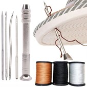 Odos siuvimo yla siūlų rinkinys Rankinė siuvimo mašina „Speedy Lock Sitcher“ siūlų adatos „Pasidaryk pats“ amatininkų batsiuvių taisymo įrankis