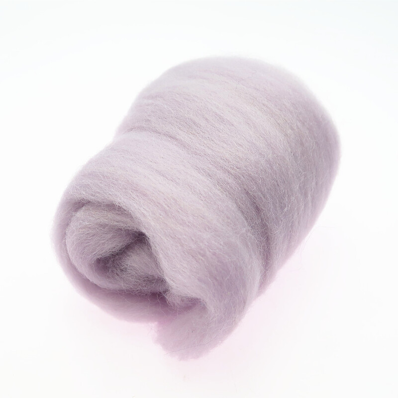 10/50/100g Világos színű sorozat gyapjúszálas virág állati gyapjú nemezelés kézzel készített fonó barkácsolás kézműves anyagok szerszám filc karácsony