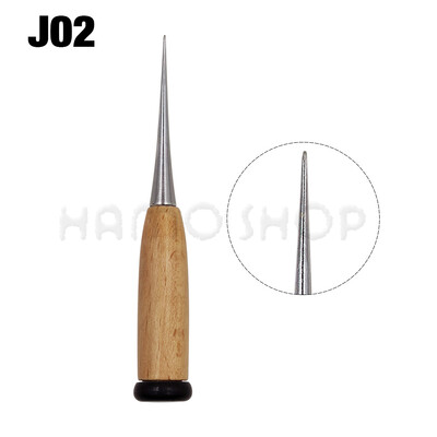 Šilo s drvenom drškom Alat za šivanje Šilo za bušenje rupa u koži Šilo za DIY Ručni šivač Alat za popravak cipela