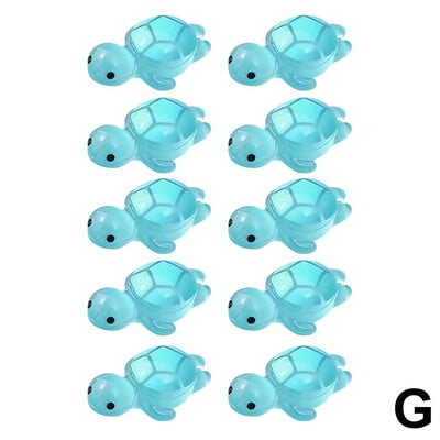 ΝΕΟ High-end 10Pcs Mini Turtles Φωτεινό στολίδι που λάμπουν στο σκοτάδι Fish Landscape Aquarium DIY Αξεσουάρ δεξαμενής Διακόσμηση U8G0