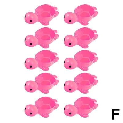 ΝΕΟ High-end 10Pcs Mini Turtles Φωτεινό στολίδι που λάμπουν στο σκοτάδι Fish Landscape Aquarium DIY Αξεσουάρ δεξαμενής Διακόσμηση U8G0