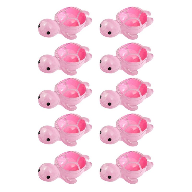 ΝΕΟ High-end 10Pcs Mini Turtles Φωτεινό στολίδι που λάμπουν στο σκοτάδι Fish Landscape Aquarium DIY Αξεσουάρ δεξαμενής Διακόσμηση U8G0