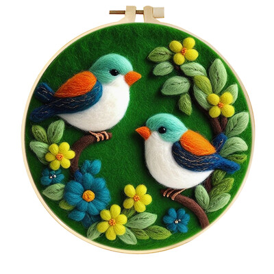 Vilnos veltinio rinkinys adatų vėlimo įrankis Vilnos gyvūnų veltinio tapyba su paveikslėliu „Pasidaryk pats“ rankų darbo adatų veltinio rinkinys, naudojamas namų dekoravimui