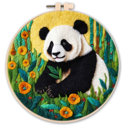 Vilnos veltinio rinkinys adatų vėlimo įrankis Vilnos gyvūnų veltinio tapyba su paveikslėliu „Pasidaryk pats“ rankų darbo adatų veltinio rinkinys, naudojamas namų dekoravimui