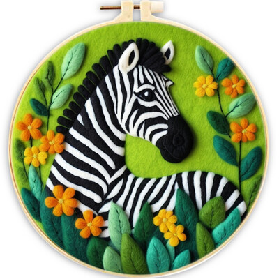 Vilnos veltinio rinkinys adatų vėlimo įrankis Vilnos gyvūnų veltinio tapyba su paveikslėliu „Pasidaryk pats“ rankų darbo adatų veltinio rinkinys, naudojamas namų dekoravimui