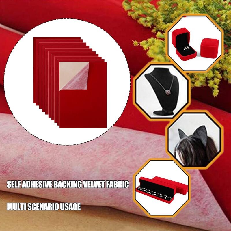 Lipnus veltinio lakštas, 10 vnt., vientisos spalvos lipnus veltinis, A4 dydžio, nulupamas ir klijuojamas veltinio lakštas, minkštas veltinio audinio lakštas, lipnus tapetas