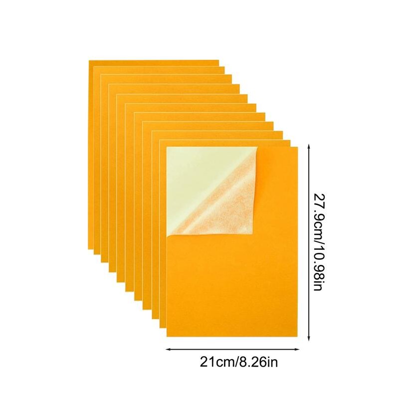 Lipnus veltinio lakštas, 10 vnt., vientisos spalvos lipnus veltinis, A4 dydžio, nulupamas ir klijuojamas veltinio lakštas, minkštas veltinio audinio lakštas, lipnus tapetas