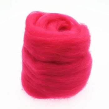 66S Red Color Series Wool Fiber for Needle Feltting Wet Felting Wool Felting Χειροποίητα υλικά χειροτεχνίας με κλώση DIY