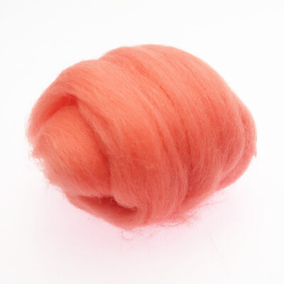 66S Red Color serijos vilnos pluoštas adatiniam vėlimui šlapias vėlimas Vilnos vėlimas Rankų darbo verpimas „pasidaryk pats“ amatų medžiagos