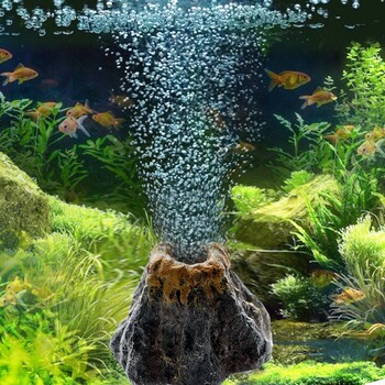 Aquarium Volcano Shape Air Bubble Stone Αντλία Οξυγόνου Διακόσμηση Bubble Stone Tank Plate Αντλία αέρα Ενυδρείο Διακόσμηση δεξαμενής ψαριών