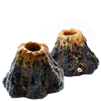 Aquarium Volcano Shape Air Bubble Stone Αντλία Οξυγόνου Διακόσμηση Bubble Stone Tank Plate Αντλία αέρα Ενυδρείο Διακόσμηση δεξαμενής ψαριών