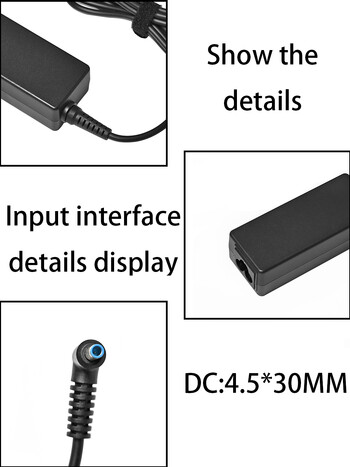 19,5V 2,31A 4,5*3,0mm 45W Laptop AC Adapter Charger For HP Stream X360 11 13 14 Searies 741727-001 740015-001 Tpn-Q155