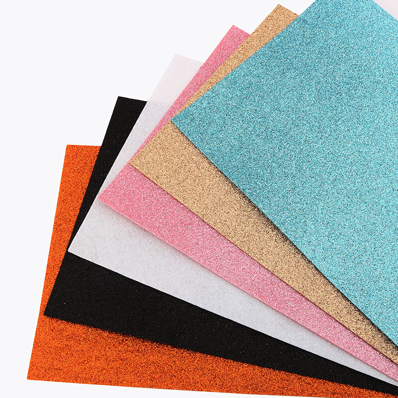 Nanchuang 1mm Storis Blizgučiai Spalvingas Neaustinis Veltinio Audinys Vestuvių Vakarėliui Namų dekoravimui Girliandos medžiaga 20x30cm