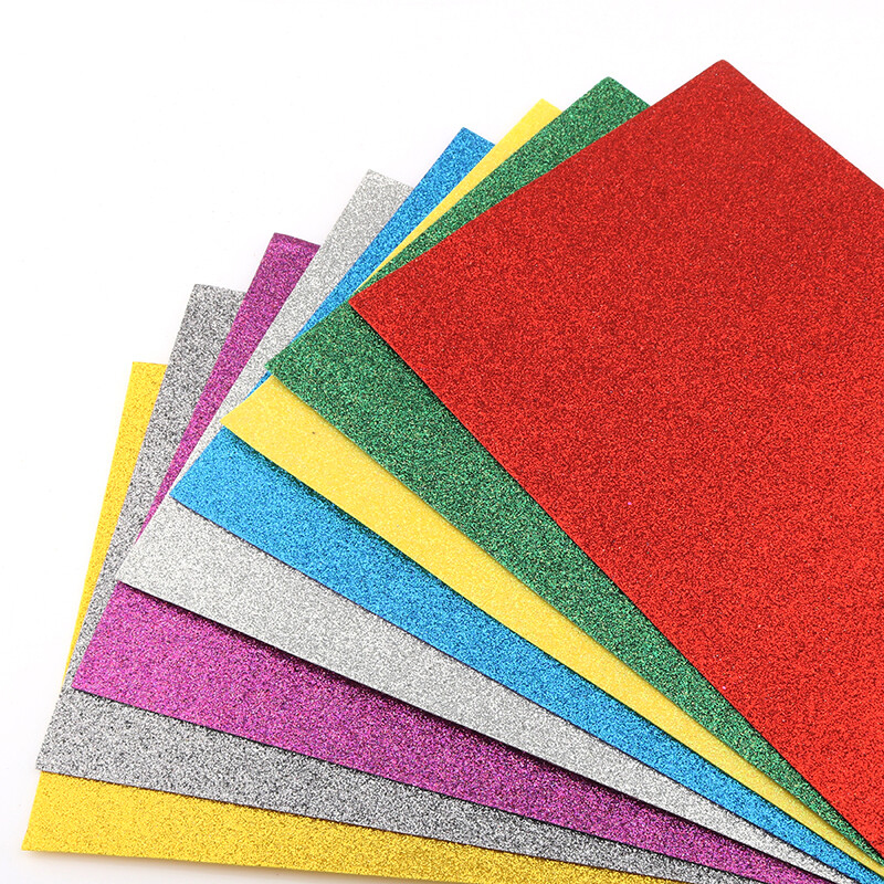 Nanchuang 1mm Storis Blizgučiai Spalvingas Neaustinis Veltinio Audinys Vestuvių Vakarėliui Namų dekoravimui Girliandos medžiaga 20x30cm