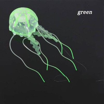 Krāsains mākslīgs kvēlojošs efekts Medūzu zivju tvertnes akvārija dekors Mini zemūdenes rotājumi Ūdens mājdzīvnieku piederumi