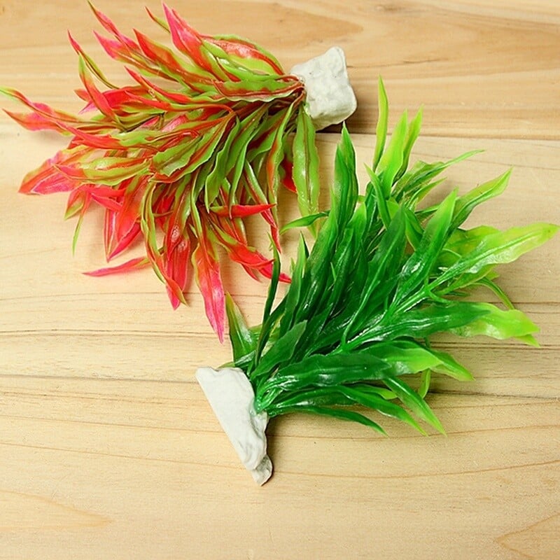 Plastikinis netoksiškas modeliavimas Vandens žolė Dirbtinis augalas Akvariumas Kraštovaizdžio augalai Žuvys, slepiančios žuvų rezervuarų dekoravimas