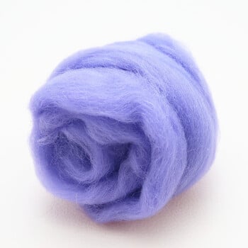 10g/50g/100g Purple Series Wool Fiber Flower Animal Toy Wool Roving Needle Felting Spinning DIY Craft Materials Felt Christmas