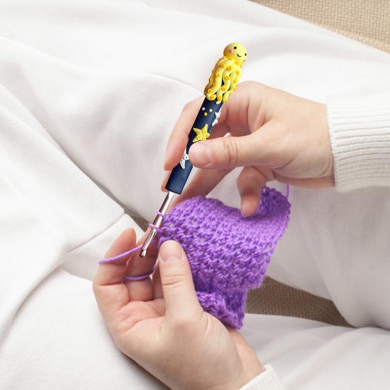 Croșetat ergonomic Caracatiță Ace de croșetat Călduț Cârlig de tricotat DIY Accesorii de cusut din lână Croșetat Dantela Artizanat