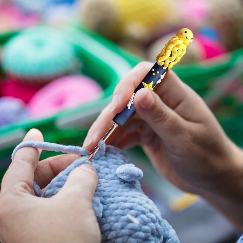 Croșetat ergonomic Caracatiță Ace de croșetat Călduț Cârlig de tricotat DIY Accesorii de cusut din lână Croșetat Dantela Artizanat